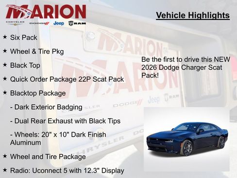 New 2026 Dodge Charger Scat Pack w/ Blacktop Package image 5