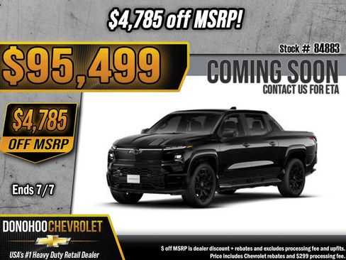 New 2026 Chevrolet Silverado EV 4x4 Crew Cab image 1