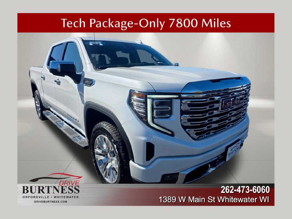 Certified 2025 GMC Sierra 1500 Denali w/ Technology Package AWD/4WD 360° Tour