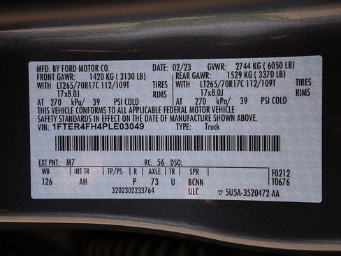 Used 2023 Ford Ranger XLT w/ Tremor Off-Road Package AWD/4WD image 71