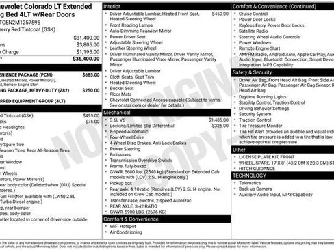 Used 2021 Chevrolet Colorado LT w/ LT Convenience Package AWD/4WD image 28