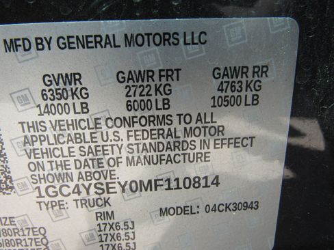 Used 2021 Chevrolet Silverado 3500 W/T w/ Gooseneck/5TH Wheel Package image 6