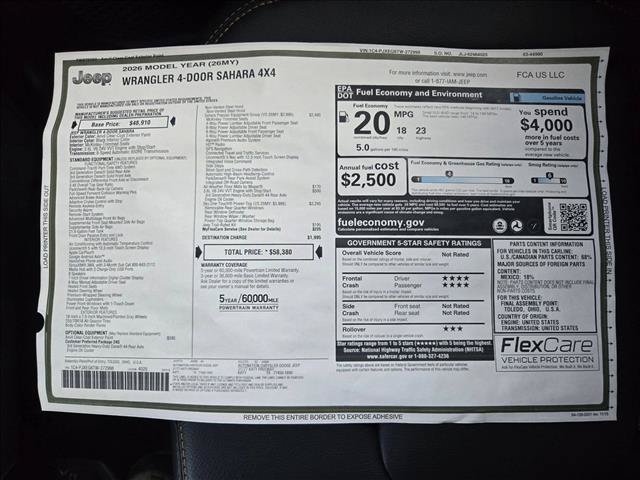 New 2026 Jeep Wrangler Unlimited Sahara AWD/4WD image 18