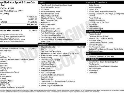 Used 2023 Jeep Gladiator Sport image 4