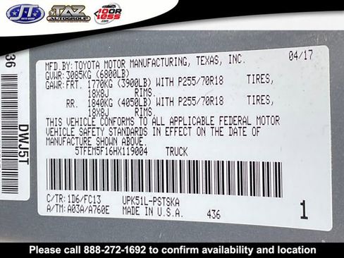 Used 2017 Toyota Tundra SR5 w/ SR5 Upgrade Package image 21