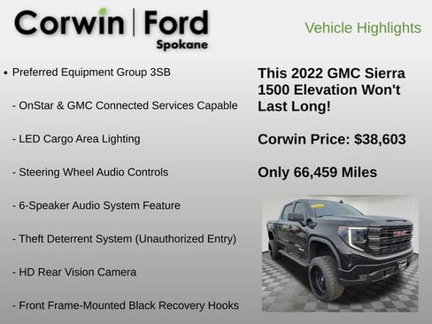 Used 2022 GMC Sierra 1500 Elevation image 24