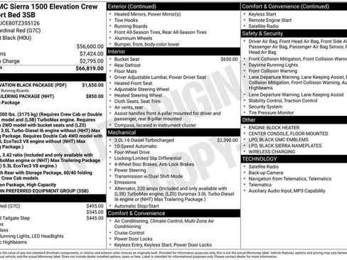 New 2026 GMC Sierra 1500 Elevation w/ LPO, Elevation Black Package AWD/4WD image 4