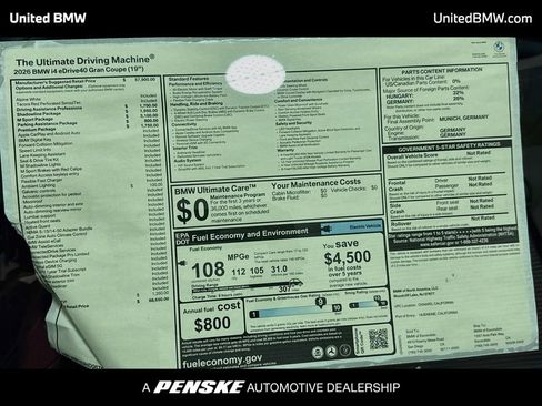 New 2026 BMW i4 eDrive40 w/ M Sport Package RWD image 15