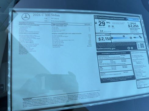 Used 2026 Mercedes-Benz C 300 Sedan image 34