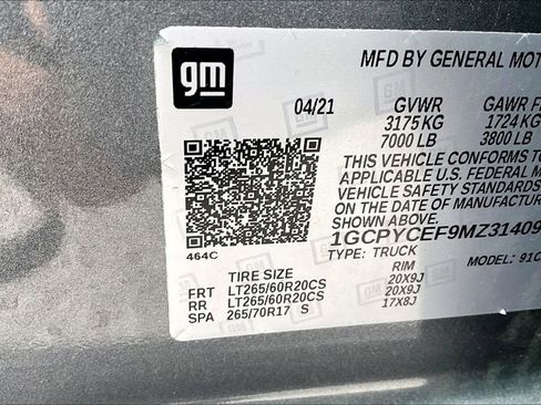 Used 2021 Chevrolet Silverado 1500 Custom Trail Boss image 31