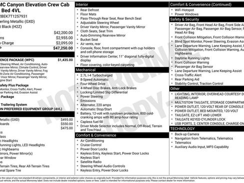 New 2026 GMC Canyon Elevation w/ Convenience Package AWD/4WD image 10