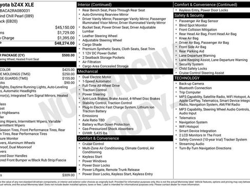 Used 2024 Toyota bZ4X AWD w/ Weather Package image 16