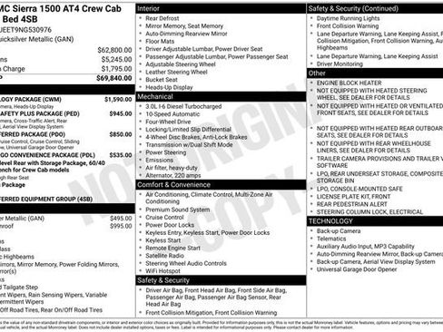 Used 2022 GMC Sierra 1500 AT4 w/ Technology Package AWD/4WD image 9