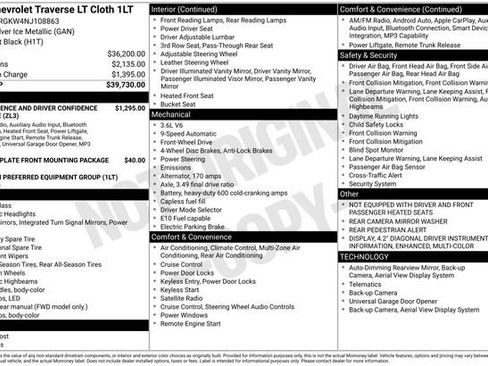 Used 2022 Chevrolet Traverse LT FWD image 13