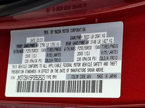 Used 2023 MAZDA CX-9 Touring Plus AWD/4WD image 26