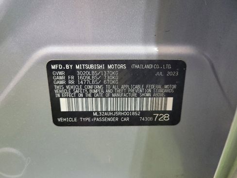 Used 2024 Mitsubishi Mirage ES FWD image 33
