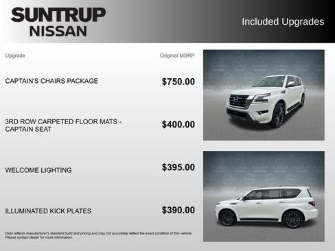 Used 2024 Nissan Armada Platinum w/ Captain's Chairs Package RWD image 2