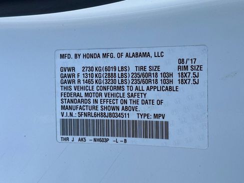 Used 2018 Honda Odyssey Touring image 32