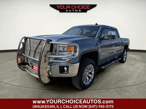 Used 2015 GMC Sierra 1500 SLT w/ SLT Crew Cab Value Package AWD/4WD image 1