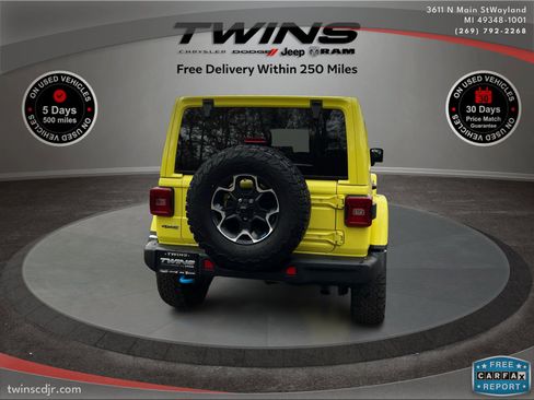 Used 2023 Jeep Wrangler Unlimited Rubicon 4xe w/ Steel Bumper Group image 5