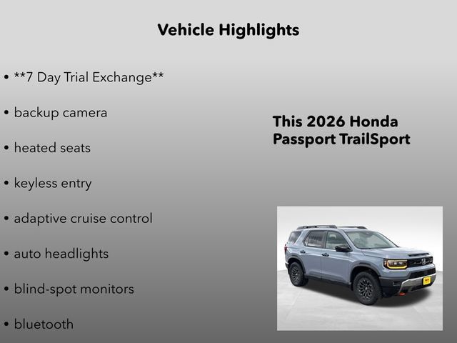 New 2026 Honda Passport TrailSport image 5