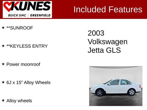 Used 2003 Volkswagen Jetta GLS FWD image 2