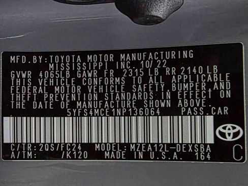 Used 2022 Toyota Corolla SE FWD image 37