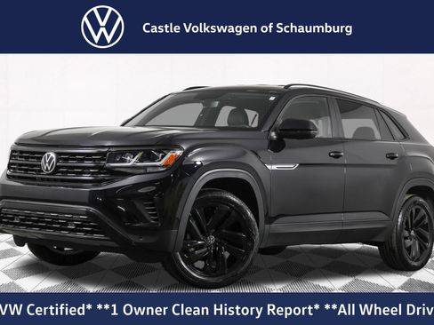 Certified 2023 Volkswagen Atlas Cross Sport SE w/ Black Wheel Package AWD/4WD image 1