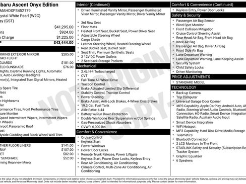 Used 2023 Subaru Ascent Onyx Edition image 47