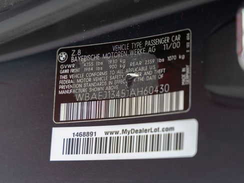 Used 2001 BMW Z8 RWD image 49