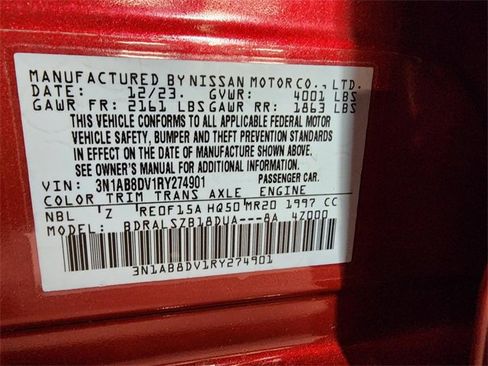 Used 2024 Nissan Sentra SR w/ SR Premium Package image 31