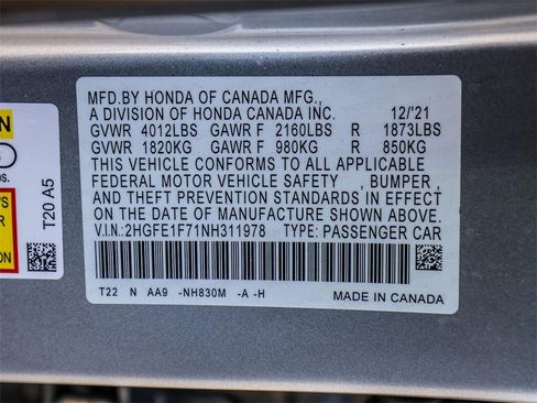 Used 2022 Honda Civic EX image 32