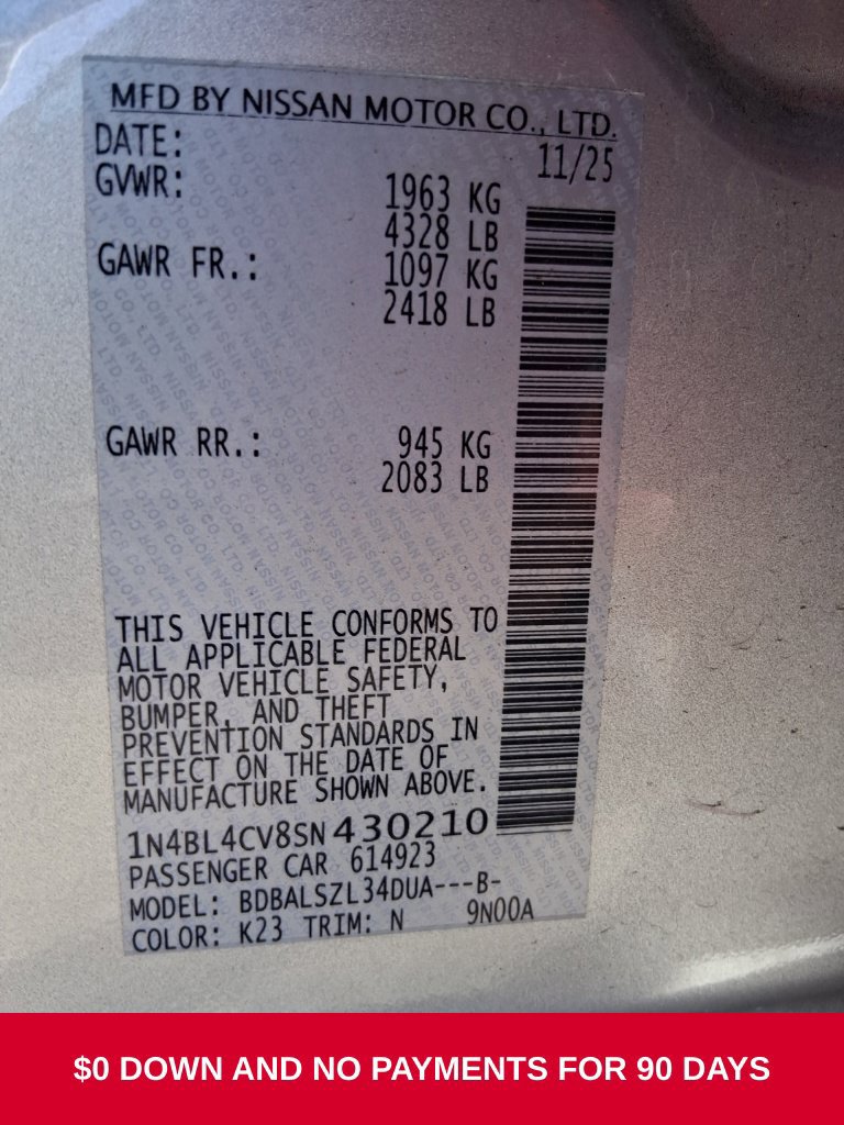 Used 2025 Nissan Altima 2.5 SR FWD image 7