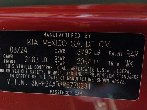 Used 2024 Kia Forte LXS FWD image 33