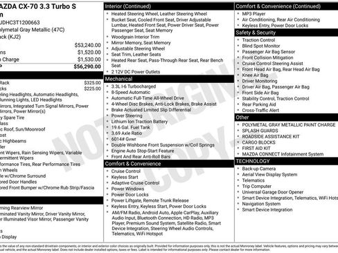 Certified 2026 MAZDA CX-70 3.3 Turbo S w/ Premium Package AWD/4WD image 35