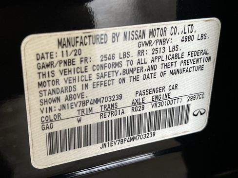 Used 2021 INFINITI Q50 Luxe w/ Cargo Package RWD image 39