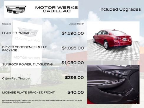 Used 2020 Chevrolet Malibu LT w/ Leather Package FWD image 9