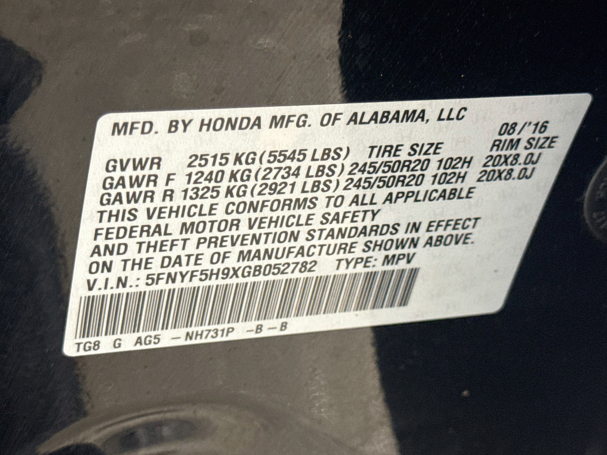 Used 2016 Honda Pilot Touring image 31