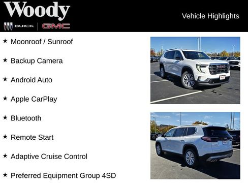 New 2026 GMC Acadia Elevation w/ Elevation Premium Package image 3