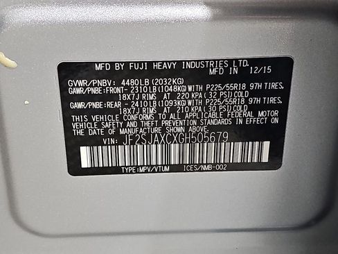 Used 2016 Subaru Forester 2.5i Touring w/ Eyesight & Navigation System AWD/4WD image 38