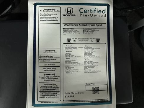 Used 2023 Honda Accord Sport image 13