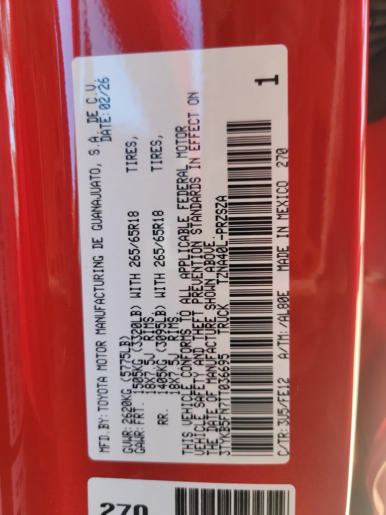 Certified 2026 Toyota Tacoma TRD Sport RWD image 37