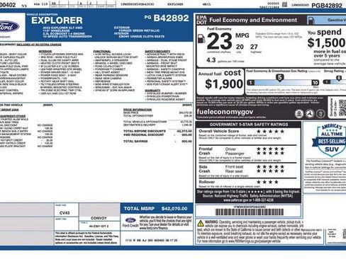 Used 2023 Ford Explorer XLT AWD/4WD image 25