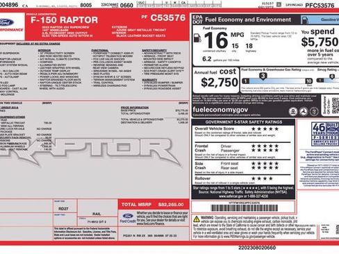 Used 2023 Ford F150 Raptor w/ Raptor Carbon Fiber Package AWD/4WD image 3