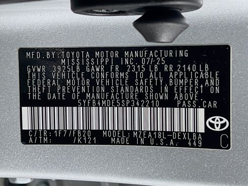 Certified 2025 Toyota Corolla LE FWD image 23