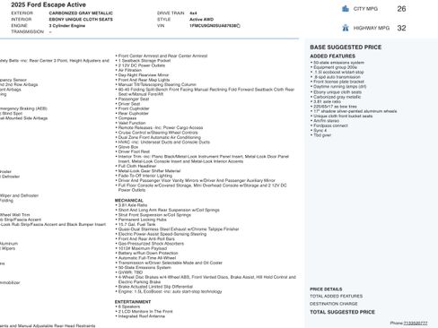 Used 2025 Ford Escape Active image 2