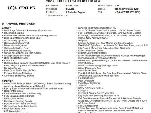 Used 2023 Lexus GX 460 Premium AWD/4WD image 18