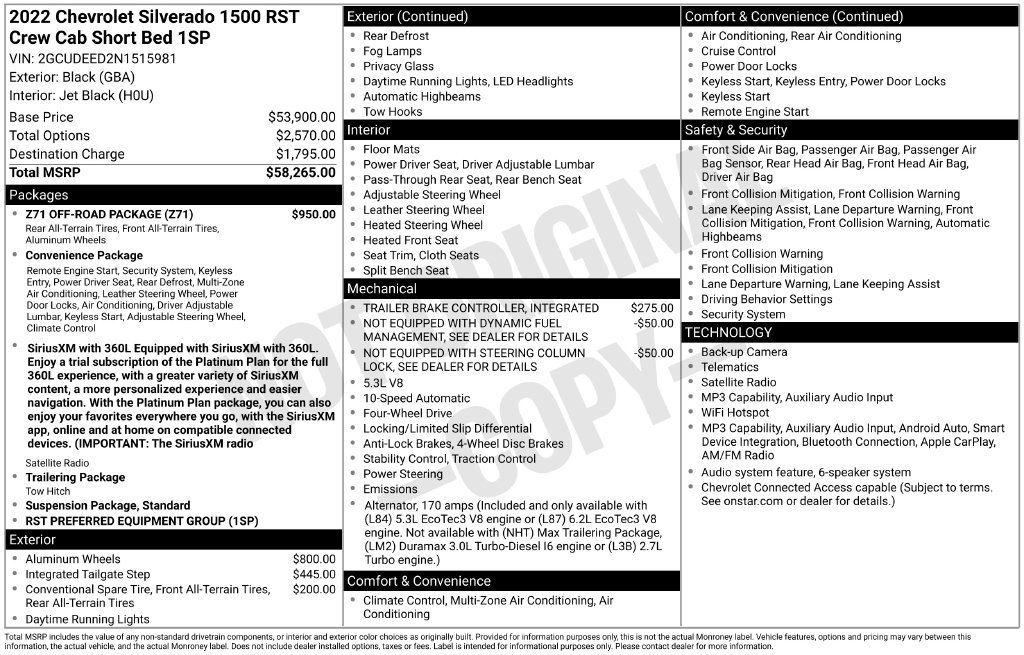 Used 2022 Chevrolet Silverado 1500 RST w/ Z71 Off-Road Package AWD/4WD image 26