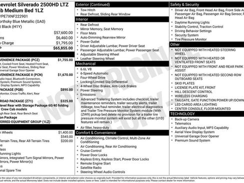 Used 2022 Chevrolet Silverado 2500 LTZ w/ LTZ Convenience Package AWD/4WD image 6