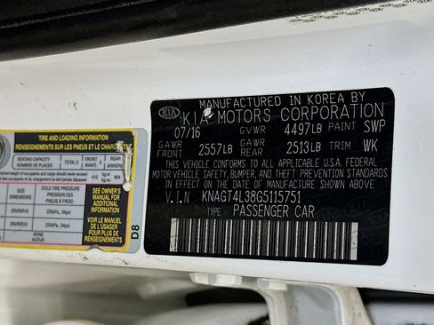 Used 2016 Kia Optima LX image 12